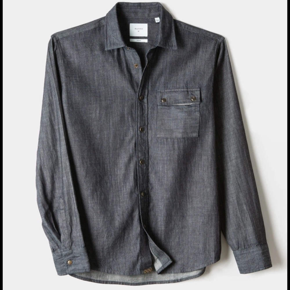 Billy Reid Denim Button up dark blue L